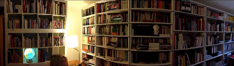 Die Bibliothek von Petra Kiedaisch: viel Raum für den Rückzug in die private und berufliche Lektüre.